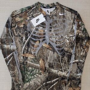 NikeLab NRG Skeleton Camo Realtree Running Tech Shirt -  Womens M